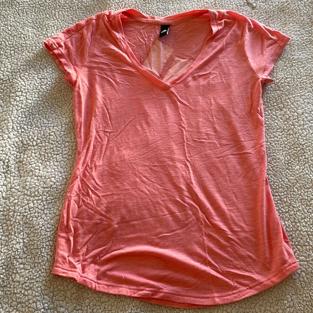 Adidas pink T-shirt with back logo
